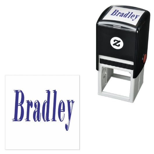 Bradley, Name-Logo, Permastempel (Beispiel)