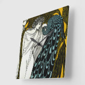 Bradley: Sein Buch Quadratische Wanduhr (Winkel)