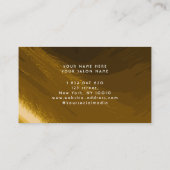 Brads Imitate Goldfolie Visitenkarte (Rückseite)
