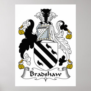 Bradshaw-Familienwappen Poster