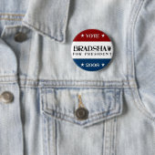 Bradshaw für Präsidenten 2008 Button (Beispiel)