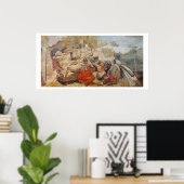 Bradshaw verteidigt Manchester (1642) Poster (Heimbüro)