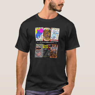 BradsMovies-Design auf einem schwarzen Hintergrund T-Shirt