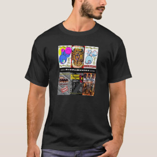BradsMovies-Design auf einem schwarzen Hintergrund T-Shirt