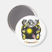 Brady Coat of Arms (Familienwappen) Magnet (Vorderseite/Rückseite)