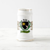 Brady Irish Shield Personalisiert Name Bierglas (Mittel)