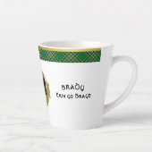 Brady Irish Shield & Tartan Personalisiert Milchtasse (Rechts)
