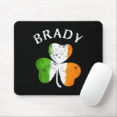 Brady Name Geschenk - Glücklicher irischer Stolz Mousepad (Mit Mouse)