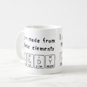Brady Periodenname Tasse (Vorderseite Links)