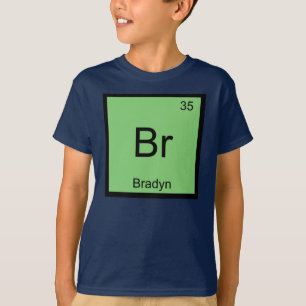 Bradyn Name Chemie Element Periodensystem T-Shirt