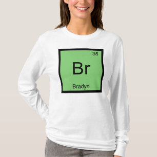 Bradyn Name Chemie Element Periodensystem T-Shirt