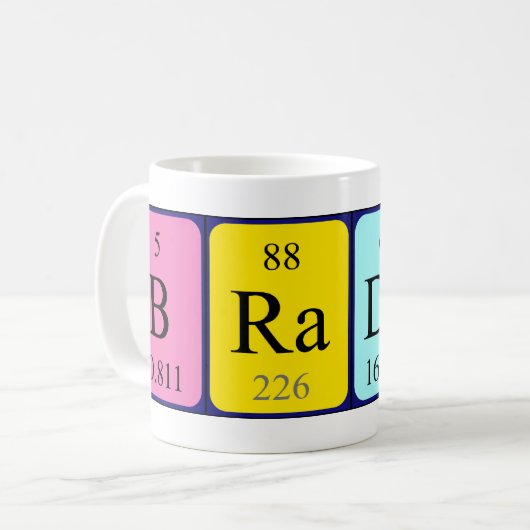 Bradyn Periodenname Tasse (Vorderseite Links)