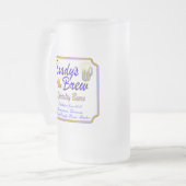 Bradys Brew-Bier-Tasse Mattglas Bierglas (Vorderseite Links)