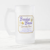 Bradys Brew-Bier-Tasse Mattglas Bierglas (Links)