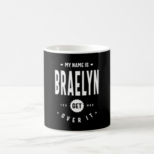 Braelyn Personalisiert Name Birthday Kaffeetasse (Mittel)