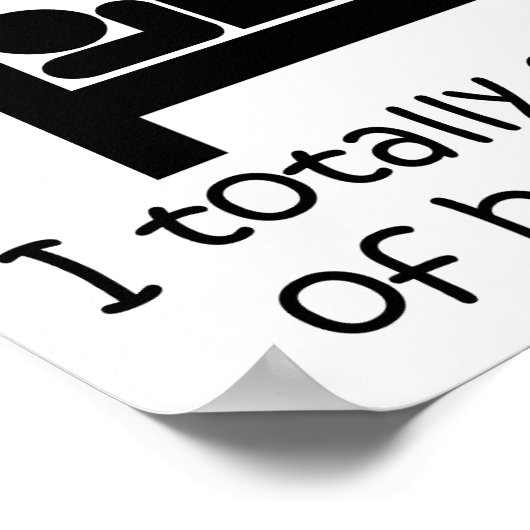 Brag Out of Bed Funny Poster (Ecke)