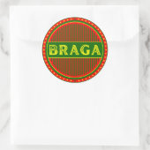 Braga City Pride Emblem – Portuguese Identity Runder Aufkleber (Tasche)