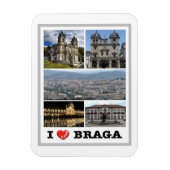 Braga - I Liebe - Portugal - Magnet (Vertikal)