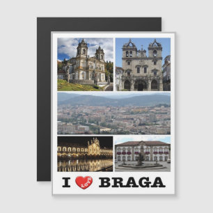 Braga - I Liebe - Portugal - Magnetkarte