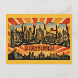 Braga Portugal Antizistisches Erzbistum Postkarte