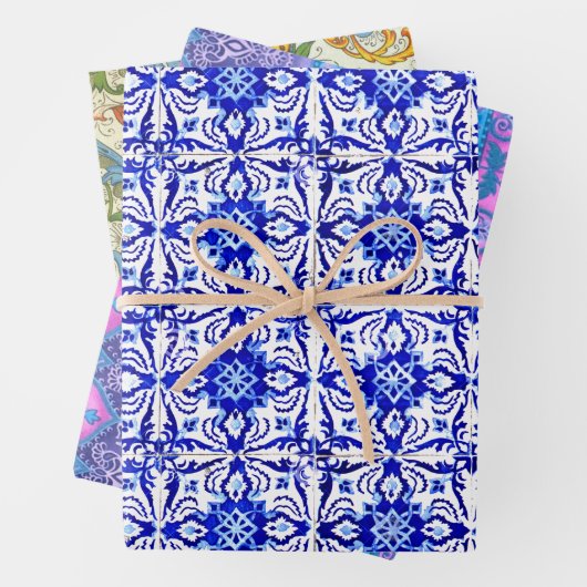 Braga, Suthep und Positano Geschenkpapier Set (Beispiel)