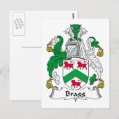 Bragg-Familienwappen Postkarte (Vorne/Hinten)