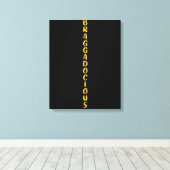 BRAGGADOCIOUS CANVAS DRUCK LEINWANDDRUCK (Insitu (Holzboden))