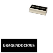 BRAGGADOCIOUS HOLZKUNST BRIEFMARKE GUMMISTEMPEL (Stempel)