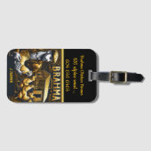 Brahma-Bauer im Barn Gepäckanhänger (Vorderseite (Horizontal))