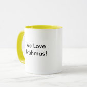 Brahma:  Buff Rooster Tasse (Vorderseite Links)