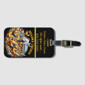 Brahma Chicken Bauer, der an seine lebendige Uhr t Gepäckanhänger (Vorderseite (Horizontal))