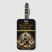 Brahma Chicken Bauer in der Abenddämmerung Gepäckanhänger (Vorderseite Vertikal)