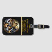 Brahma Chicken Bauer in der Abenddämmerung Gepäckanhänger (Vorderseite (Horizontal))