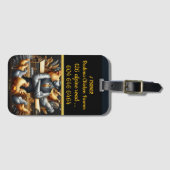 Brahma Chicken Bauern lebendiges Leben Gepäckanhänger (Vorderseite (Horizontal))