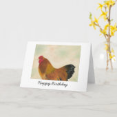 Brahma Chicken Birthday Card Karte (Gelbe Blume)