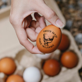 Brahma Chicken Hen mit Ei-Briefmarke Gummistempel