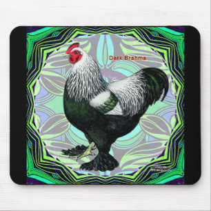 Brahma: Fancy Dark Rooster Mousepad