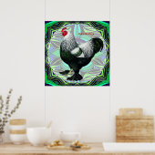 Brahma: Fancy Dark Rooster Poster (Küche)