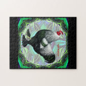 Brahma: Fancy Dark Rooster Puzzle (Horizontal)