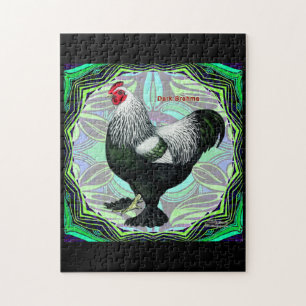 Brahma: Fancy Dark Rooster Puzzle