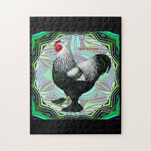 Brahma: Fancy Dark Rooster Puzzle (Vertikal)