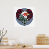 Brahma Hen Heart Poster (Küche)