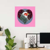 Brahma Hen Heart Poster (Heimbüro)