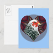 Brahma Hen Heart Postkarte (Vorne/Hinten)