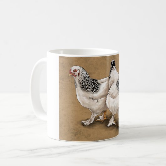 Brahma Huhn-Tassen Kaffeetasse (Vorderseite Links)