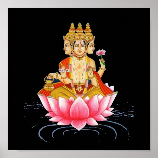 BRAHMA - PRAJAPATI - HINDU GODDESS POSTER (Vorne)