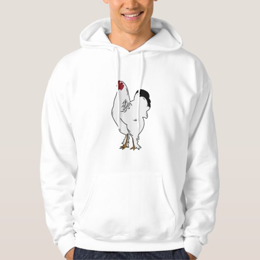 Brahma Rooster Chickens Funny Bauer Chicken Hoodie (Vorderseite)