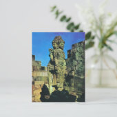 Brahma-Statue, Zentralschrein, Prambanan, Java Postkarte (Stehend Vorderseite)
