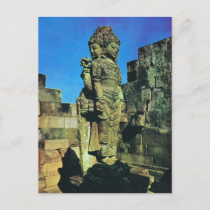 Brahma-Statue, Zentralschrein, Prambanan, Java Postkarte