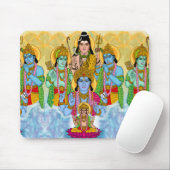 Brahma Vishnu Shiva Ram Krishna Mauspad (Mit Mouse)